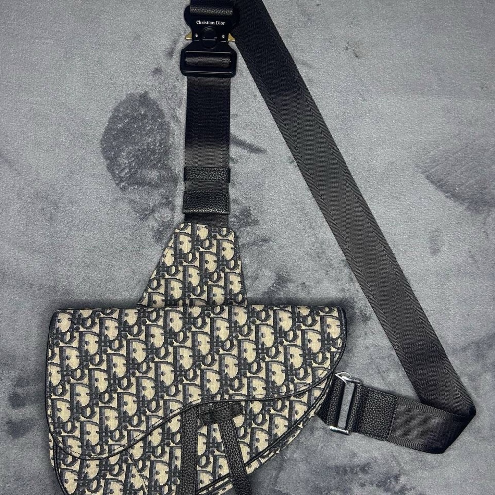 Dior Black and Cream Men's Bag
